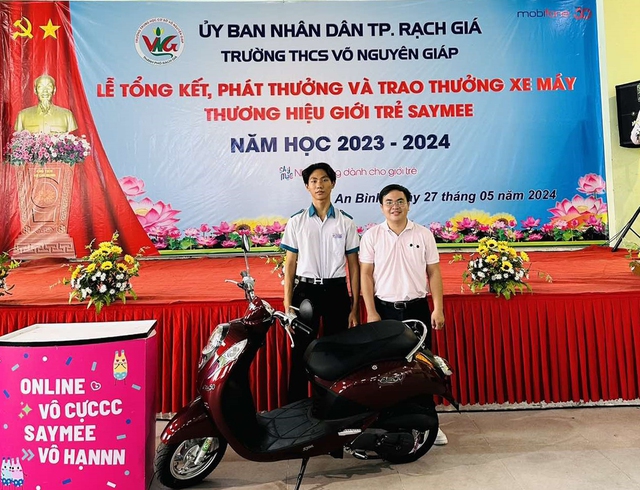 Nhà mạng Saymee trao thưởng 10 xe máy SYM Elite đến khách hàng các tỉnh miền Tây- Ảnh 3.