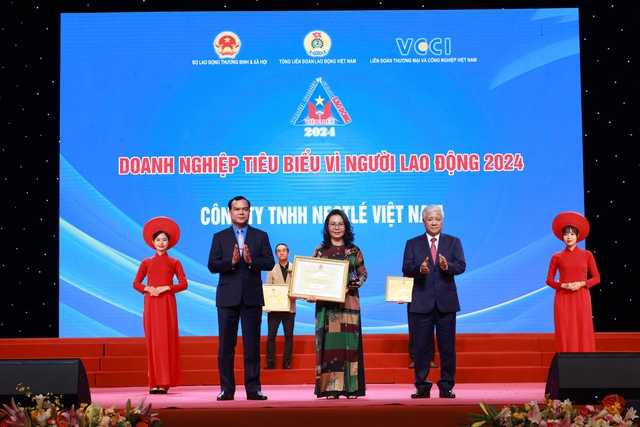 Nestlé Việt Nam được vinh danh 'Doanh nghiệp tiêu biểu vì người lao động'- Ảnh 1.