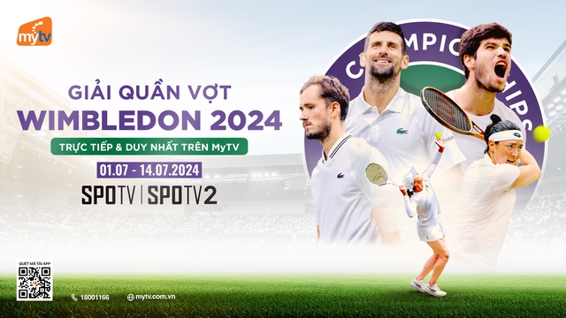 Xem trực tiếp giải quần vợt Wimbledon 2024 trên MyTV- Ảnh 1.