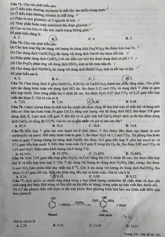 Thi tốt nghiệp THPT 2024: Đề chính thức môn hóa học- Ảnh 3.