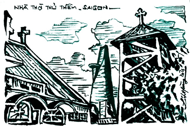 Góc ký họa: Dòng Mến Thánh Giá và nhà thờ Thủ Thiêm- Ảnh 10.