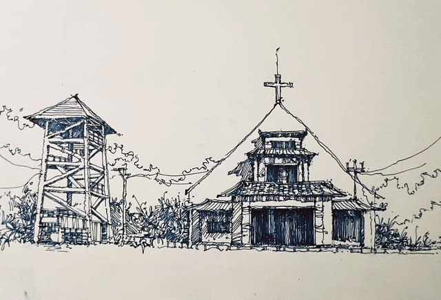 Góc ký họa: Dòng Mến Thánh Giá và nhà thờ Thủ Thiêm- Ảnh 8.