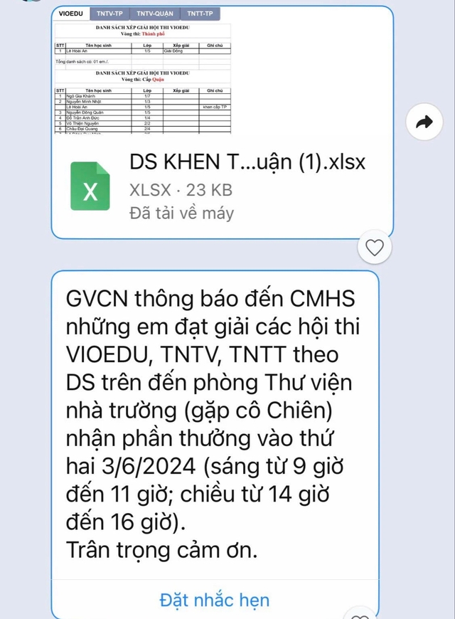 'Con được giải mà trường không phát thưởng, nghỉ hè gọi lên thư viện nhận'- Ảnh 4.