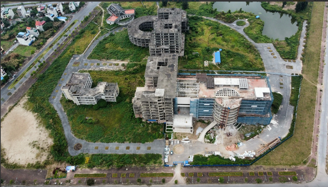 Bệnh viện đa khoa Nam Định 18 năm chưa hoàn thành- Ảnh 1.