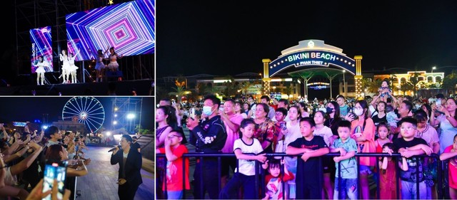 Hàng ngàn du khách hào hứng theo những giai điệu vui tươi, tràn năng lượng tại đêm nhạc khai hội Summer Fest