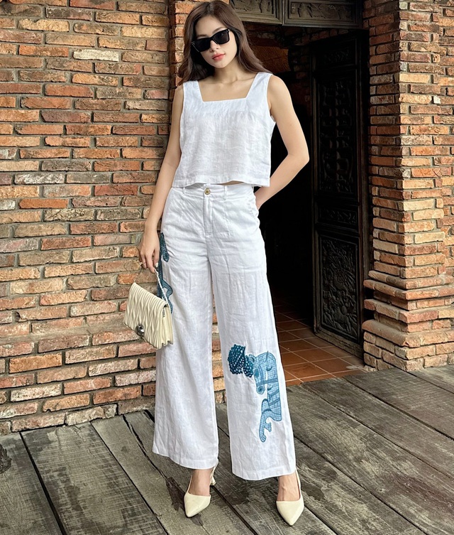 Mùa hè diện trang phục linen là 'chuẩn bài'- Ảnh 5.