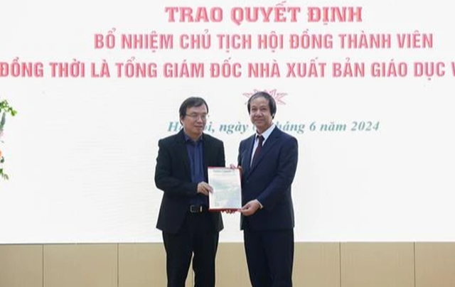 Bộ trưởng GD-ĐT 'đặt hàng' tân Chủ tịch NXB Giáo dục Việt Nam- Ảnh 1.