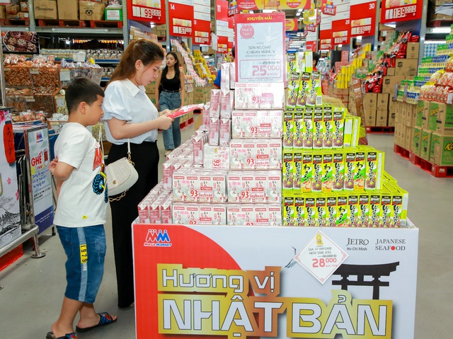 Hàng loạt sản phẩm Nhật đang có mức ưu đãi hấp dẫn tại các hệ thống MM Mega Market