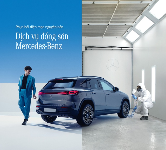 Dịch vụ đồng sơn Mercedes-Benz ‘chữa lành điểm đau’ cho chủ xe sau va quẹt- Ảnh 1.