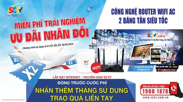 'Siêu bão ưu đãi' khi khách hàng lắp đặt Internet SCTV- Ảnh 1.