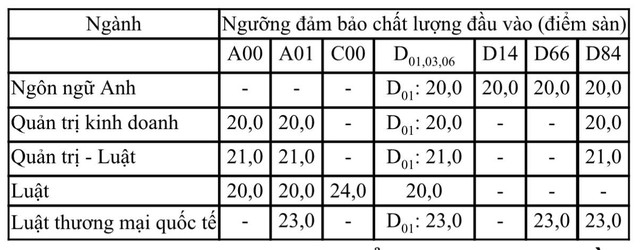 Điểm sàn Trường ĐH Luật TP.HCM từ 20-24 điểm- Ảnh 2.