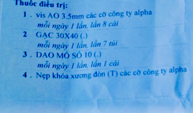 Nhiều bệnh nhân BVĐK Bình Dương phản ánh 'phải tự mua dao mổ, nẹp xương...'- Ảnh 2.