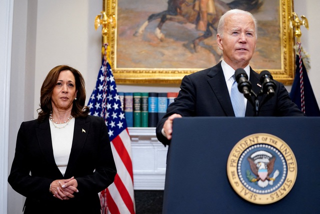 Tổng thống Biden chọn bà Harris thay mình tranh cử- Ảnh 1.