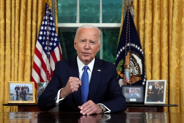 Tổng thống Biden lần đầu phát biểu sau khi dừng tranh cử- Ảnh 1.