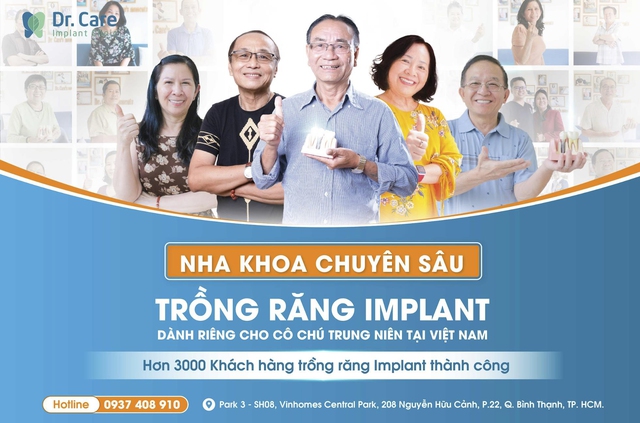 Dr. Care - Implant Clinic: trồng răng Implant tại TP.HCM chất lượng cho người trung niên- Ảnh 4.