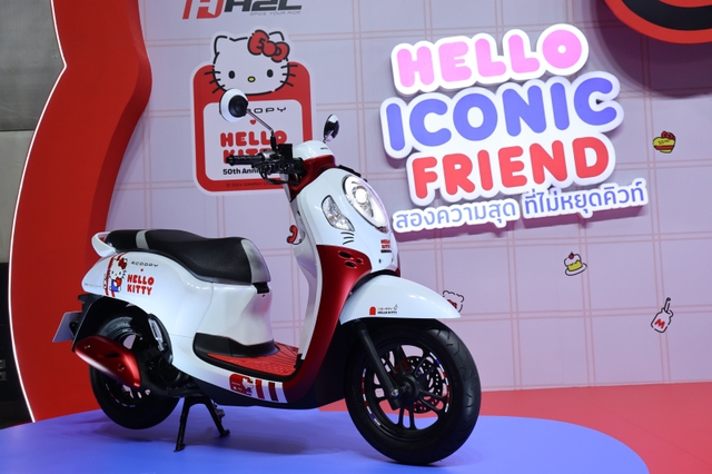 Chỉ sản xuất 2.000 chiếc, Honda Scoopy Hello Kitty về Việt Nam giá gần 90 triệu đồng - Ảnh 2.