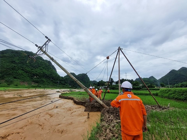 Công ty Điện lực Sơn La đang chỉ đạo đẩy nhanh tiến độ khắc phục các sự cố để sớm cấp điện trở lại cho toàn bộ khách hàng bị ảnh hưởng do mưa lũ