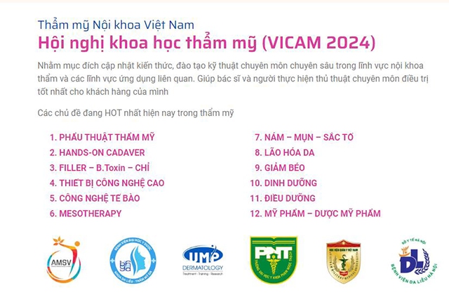 Rejûvaskin hân hạnh đồng hành cùng Hội nghị khoa học thẩm mỹ VICAM 2024- Ảnh 2.