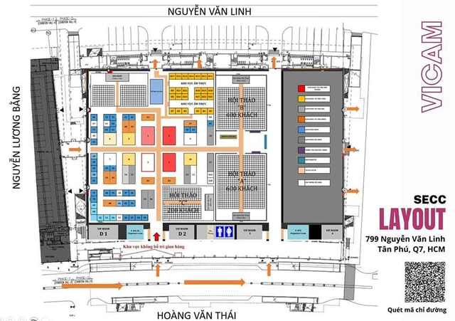 Sơ đồ gian hàng tại VICAM 2024