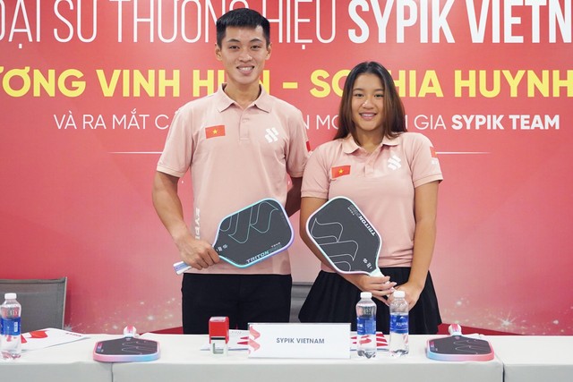 Trương Vinh Hiển và Sophia Huỳnh Trần trở thành đại sứ thương hiệu Sypik Pickleball Việt Nam- Ảnh 1.