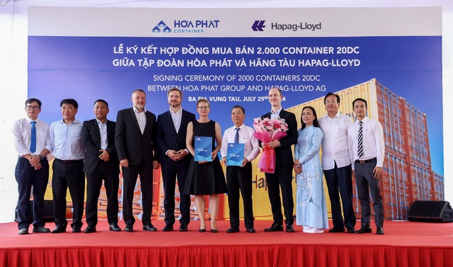 Hòa Phát cung cấp container 'Made in Vietnam' cho Hãng tàu Hapag-Lloyd- Ảnh 1.