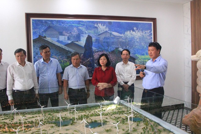 Trưởng ban Dân vận T.Ư khảo sát thực tế các dự án trọng điểm tại Quảng Bình- Ảnh 1.
