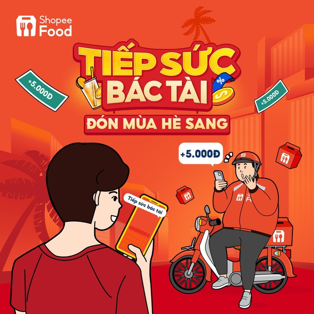 Chương trình &quot;Đón mùa hè sang&quot; ghi nhận 200 tài xế nhận được phần chi phí hỗ trợ cho đơn hàng giao thành công từ ShopeeFood