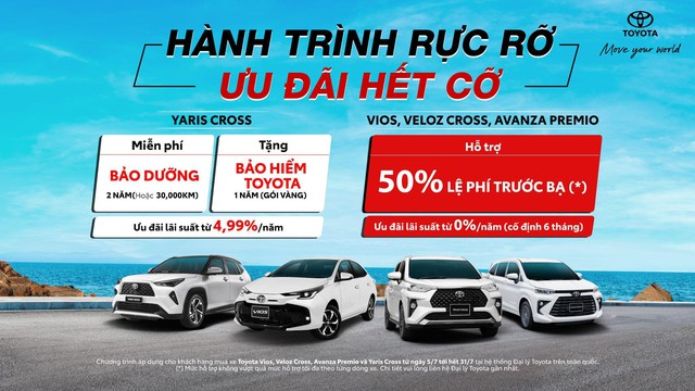 Ngập tràn ưu đãi khi mua Vios, Veloz Cross, Avanza Premio và Yaris Cross trong tháng 7- Ảnh 1.