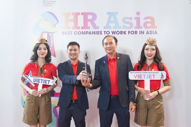 Vietjet được vinh danh 'Nơi làm việc tốt nhất châu Á 2024'- Ảnh 2.