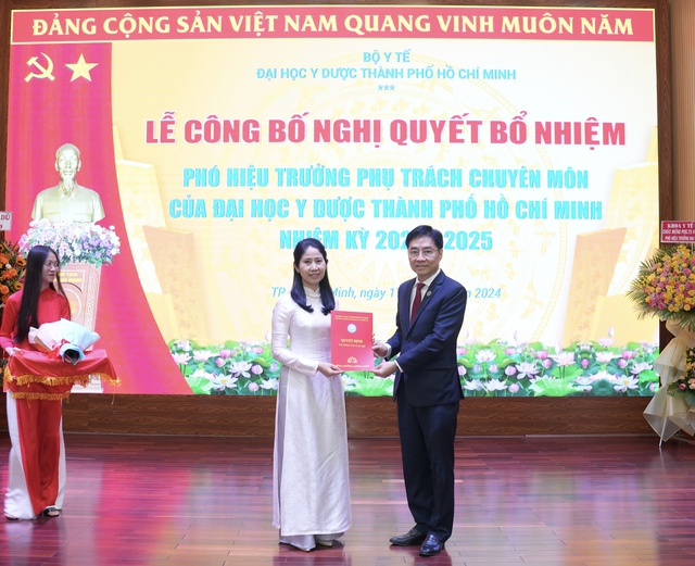 PGS-TS-BS Vương Thị Ngọc Lan làm Phó hiệu trưởng Trường ĐH Y dược TP.HCM- Ảnh 2.