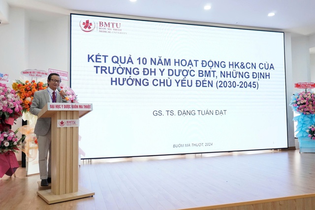 GS.TS NGƯT Đặng Tuấn Đạt, Chủ tịch Hội đồng Trường, chia sẻ về thành tựu 10 năm nghiên cứu khoa học