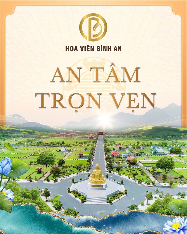 Hoa viên Bình An - An tâm trọn vẹn. Ảnh Hoa viên Bình An.