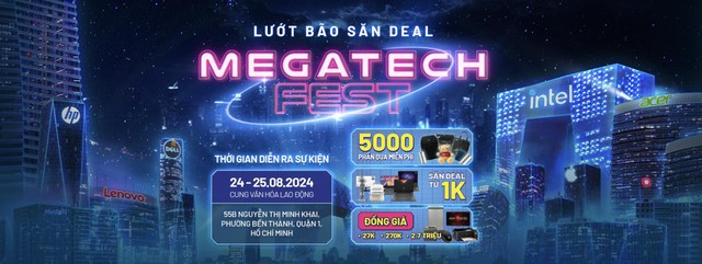 Mua sắm thả ga và vệ sinh laptop miễn phí tại Mega Tech Fest