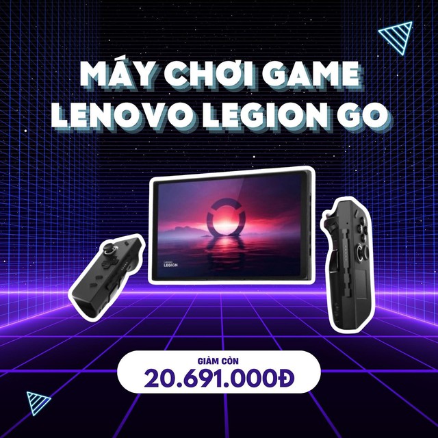 Chỉ duy nhất ngày 28.8 trên sàn Cam, máy chơi game Lenovo Legion Go sẽ có mức giá ưu đãi 20.691.000 đồng