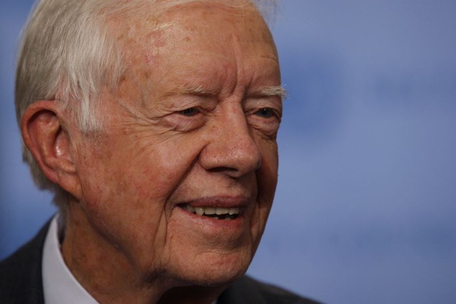 Cựu Tổng thống Mỹ Jimmy Carter muốn sống đến lúc bỏ phiếu cho bà Harris- Ảnh 1.