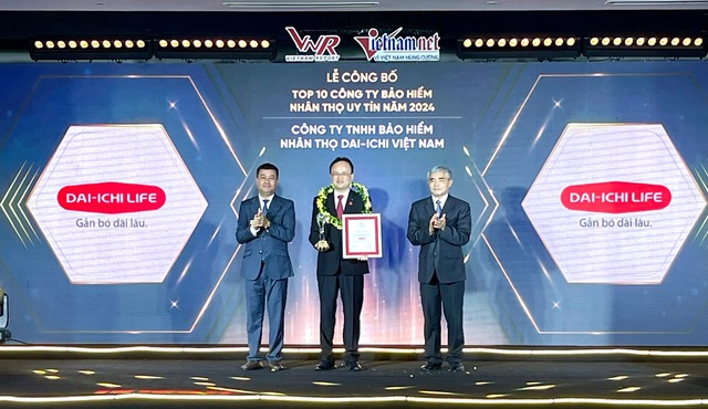 Dai-ichi Life Việt Nam đạt ‘Top 10 Công ty Bảo hiểm Nhân thọ uy tín năm 2024’- Ảnh 1.