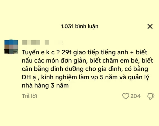 Thực hư chuyện tốt nghiệp đại học loại khá, TOEIC 700 vẫn xin làm… giúp việc nhà- Ảnh 1.