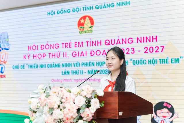 Thiếu nhi Quảng Ninh hào hứng với phiên họp giả định 'Quốc hội trẻ em'- Ảnh 4.