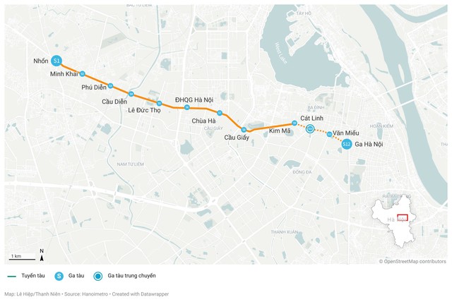 Vận hành thương mại tuyến metro Nhổn - ga Hà Nội từ 8 giờ sáng 8.8- Ảnh 1.