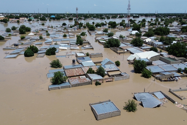 Lũ lụt lớn tàn phá sở thú, cá sấu bị cuốn vào khu dân cư Nigeria- Ảnh 1.