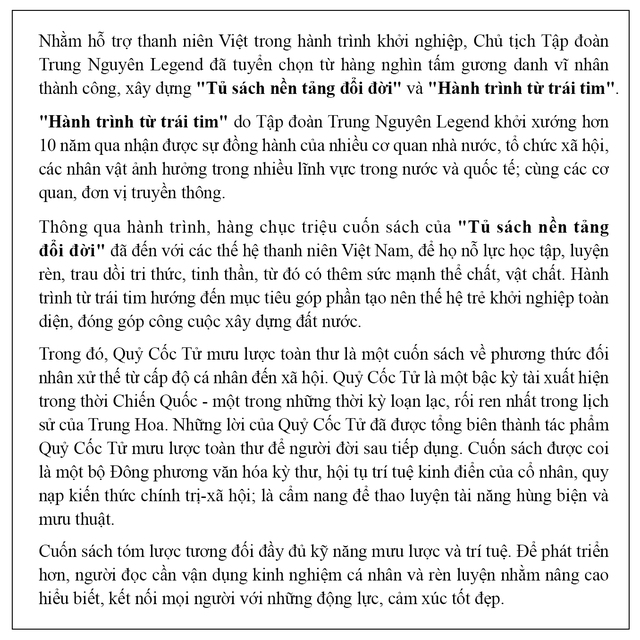 Kỳ III: Quỷ Cốc Tử mưu lược toàn thư - Phản ứng- Ảnh 2.