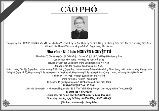 Thông báo Tin buồn- Ảnh 1.