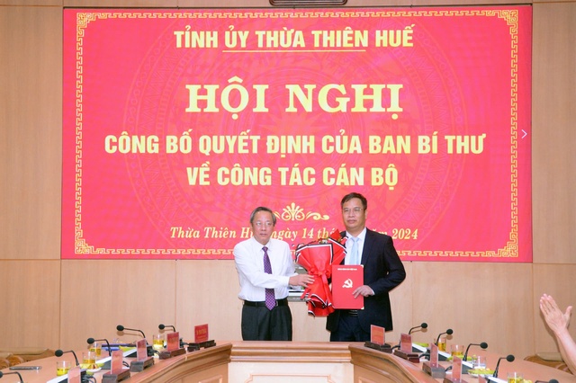 Ông Phạm Đức Tiến làm Phó bí thư Tỉnh ủy Thừa Thiên - Huế- Ảnh 1.