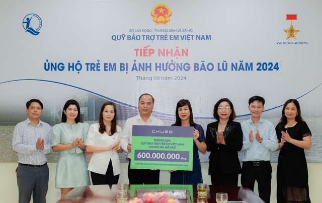 Chubb Life Việt Nam ủng hộ gia đình và trẻ em bị ảnh hưởng lũ lụt- Ảnh 1.