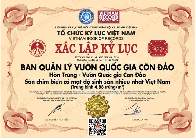 Vườn quốc gia Côn Đảo: Trung bình mỗi m2 tại Hòn Trứng có 4,88 trứng chim biển- Ảnh 2.