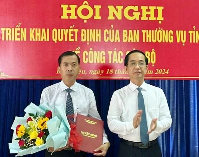 Bạc Liêu điều động, bổ nhiệm 2 cán bộ chủ chốt- Ảnh 2.