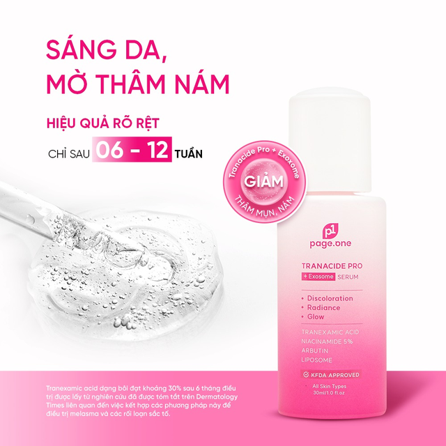 
Serum trị nám PageOne Tranacide Pro + Exosome có thật sự hiệu quả chỉ sau 6 tuần? - Ảnh 3.