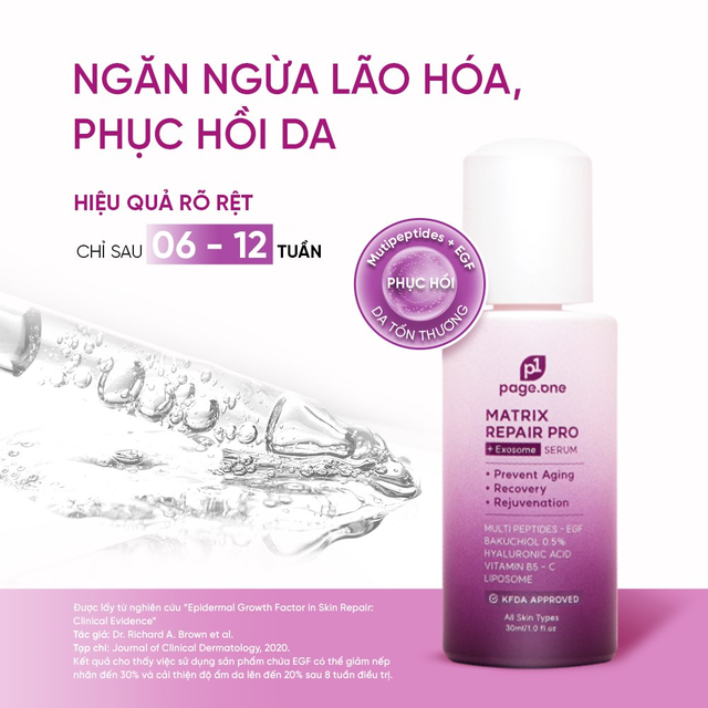 Đánh giá về serum chống lão hóa Page One Matrix Repair Pro + Exosome có tốt không? - Ảnh 1.