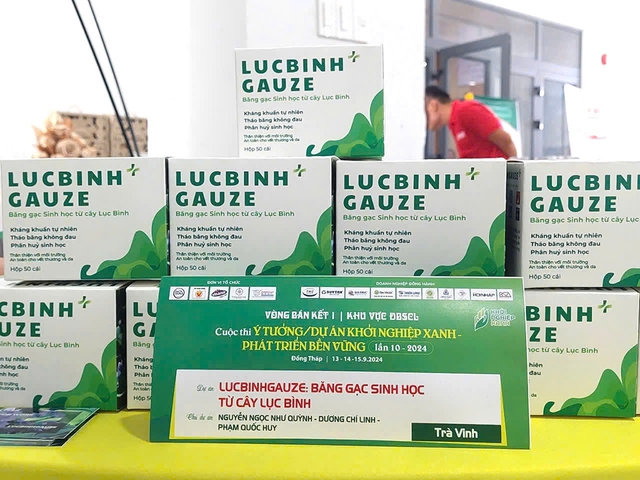 Độc đáo băng gạc y tế làm từ lục bình- Ảnh 2.