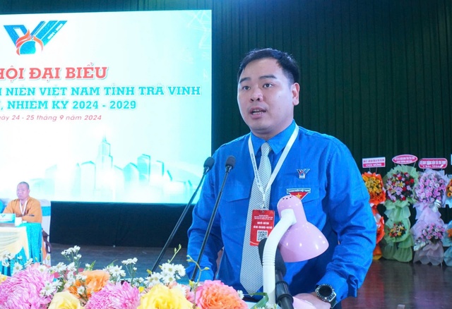 Anh Nguyễn Thanh Nhã tái đắc cử Chủ tịch Hội Liên hiệp thanh niên VN tỉnhTrà Vinh- Ảnh 2.